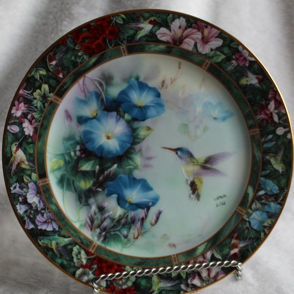 W S George Fine China "The Violet Crowned Hummingbird"  by Lena Liu - Picture 1 of 7